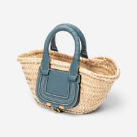Chloé Marcie Natural Woven Raffia Micro Basket Bag ABC6310