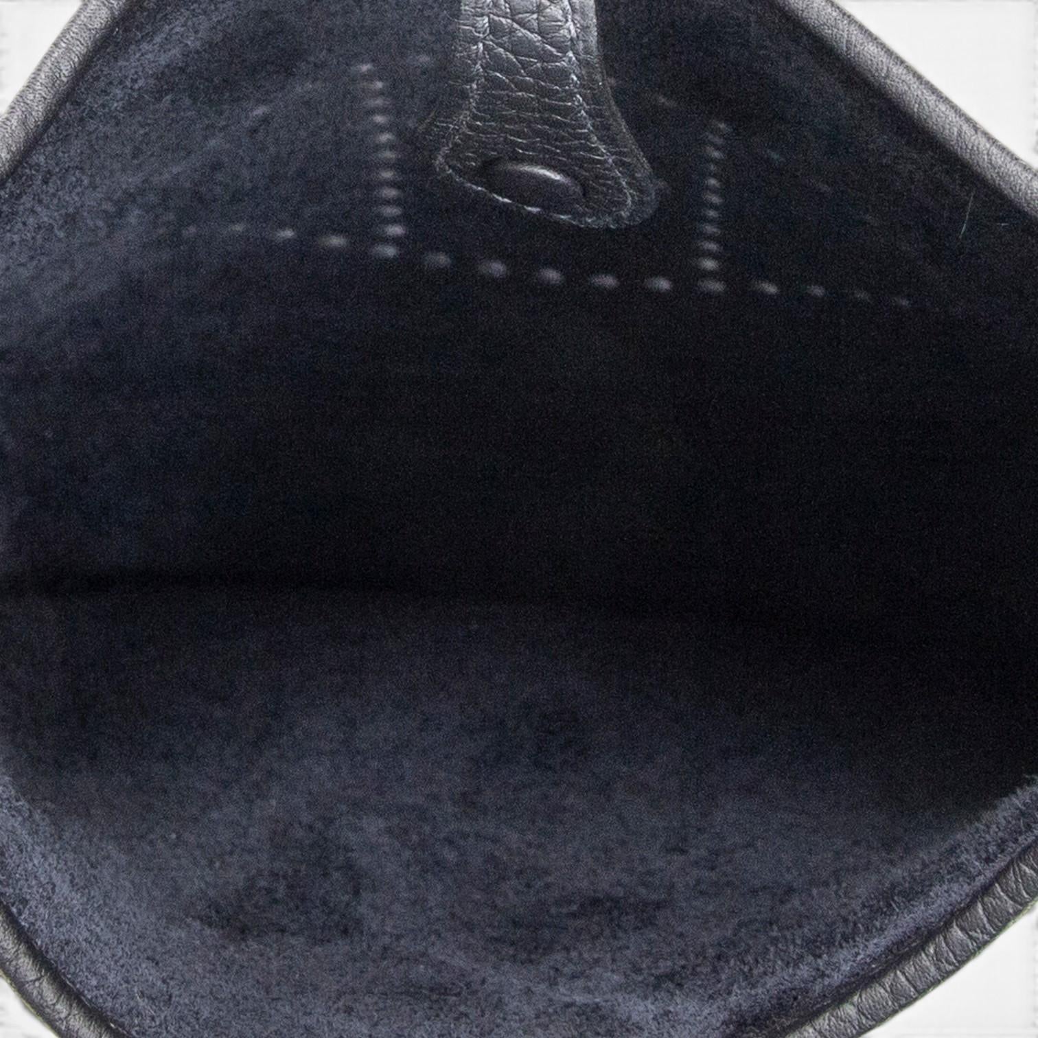 Hermès Evelyne Blue Nuit Clemence Leather Crossbody Bag ABC6377