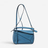Loewe Mini Puzzle Blue Calfskin Leather Crossbody Bag ABC6674