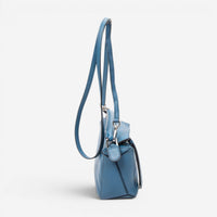 Loewe Mini Puzzle Blue Calfskin Leather Crossbody Bag ABC6674