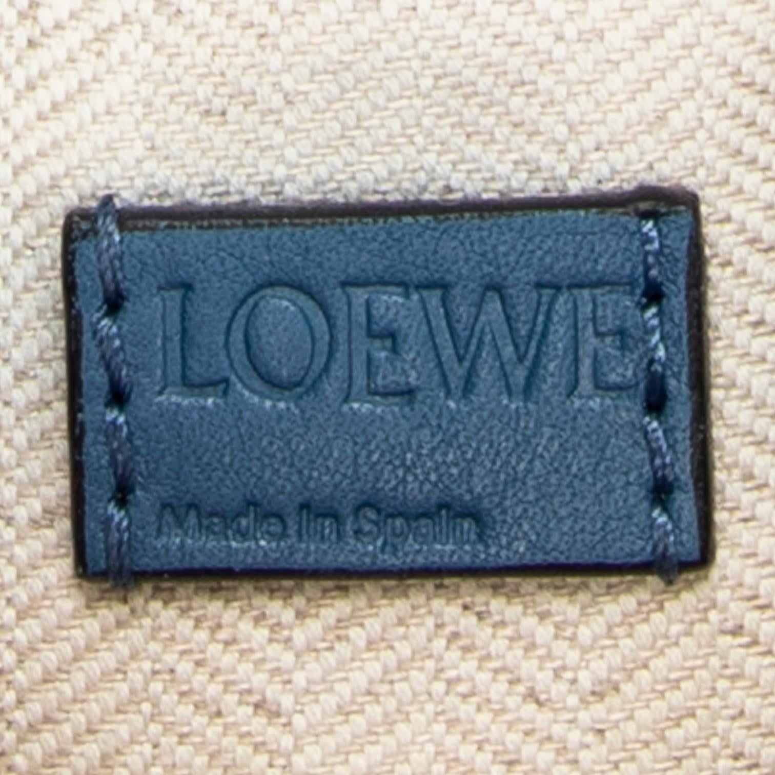 Loewe Mini Puzzle Blue Calfskin Leather Crossbody Bag ABC6674