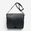 Louis Vuitton Daniel Black & Gray Damier Graphite Coated Canvas Shoulder Bag ABC