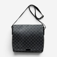 Louis Vuitton Daniel Black & Gray Damier Graphite Coated Canvas Shoulder Bag ABC