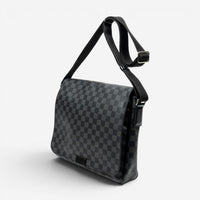 Louis Vuitton Daniel Black & Gray Damier Graphite Coated Canvas Shoulder Bag ABC