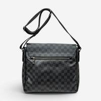 Louis Vuitton Daniel Black & Gray Damier Graphite Coated Canvas Shoulder Bag ABC