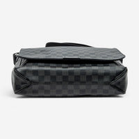 Louis Vuitton Daniel Black & Gray Damier Graphite Coated Canvas Shoulder Bag ABC