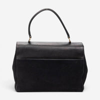 Yves Saint Laurent Moujik Medium Black Suede Leather Top Handle Bag ABC7230