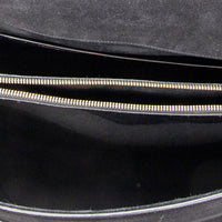 Yves Saint Laurent Moujik Medium Black Suede Leather Top Handle Bag ABC7230