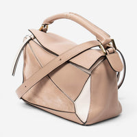 Loewe Puzzle Small Beige Calfskin Leather Crossbody Bag ABC7253