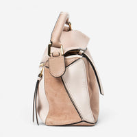 Loewe Puzzle Small Beige Calfskin Leather Crossbody Bag ABC7253