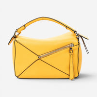 Loewe Puzzle Small Yellow Calfskin Leather Crossbody Bag ABC7407