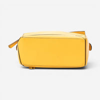 Loewe Puzzle Small Yellow Calfskin Leather Crossbody Bag ABC7407