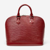 Louis Vuitton Alma Rouge Calf Leather Satchel Handbag ABC7623