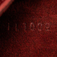 Louis Vuitton Alma Rouge Calf Leather Satchel Handbag ABC7623