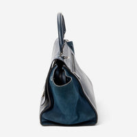 Celine Navy Calf Leather Medium Trapeze Bag ABC7631