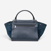 Celine Navy Calf Leather Medium Trapeze Bag ABC7631
