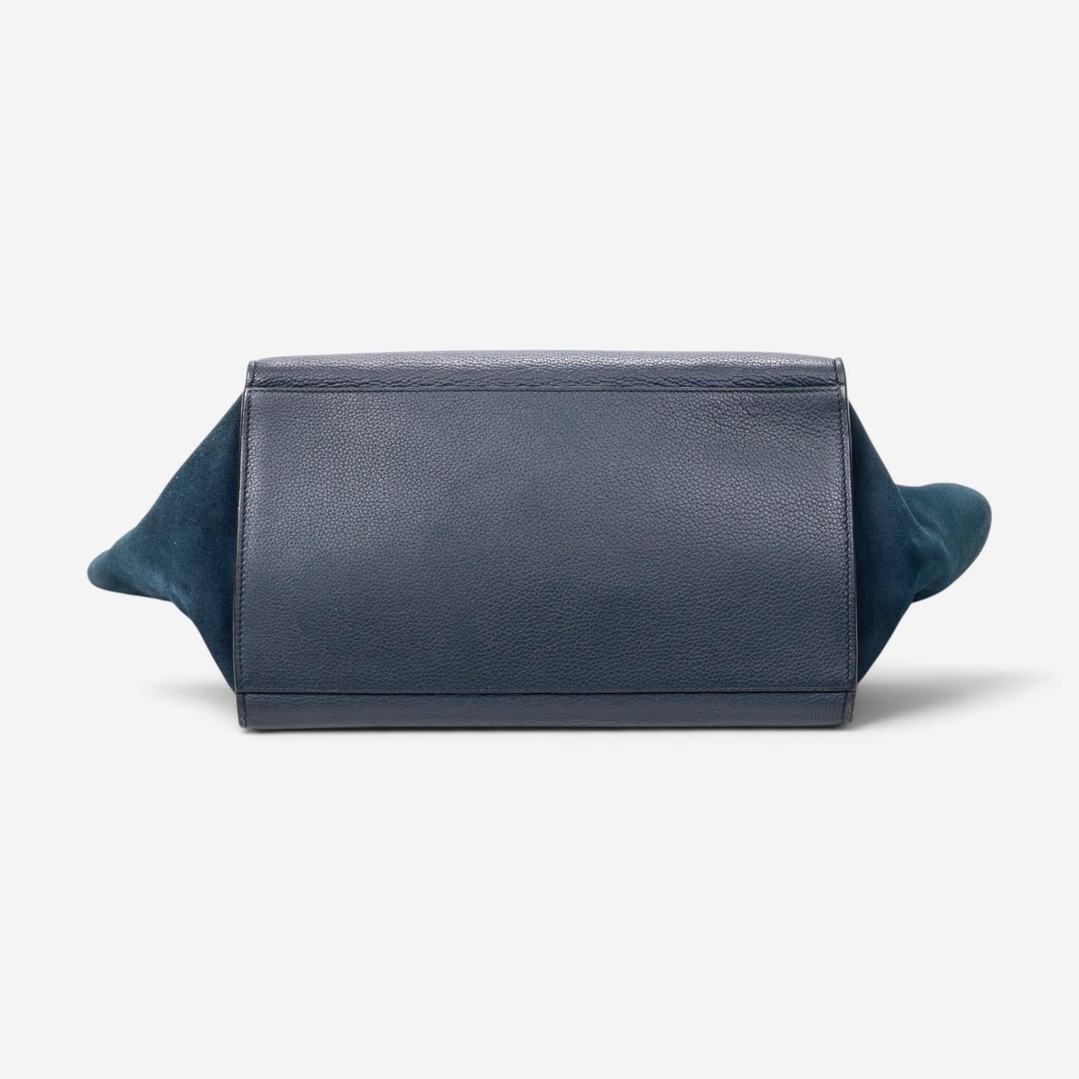 Celine Navy Calf Leather Medium Trapeze Bag ABC7631