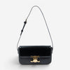 Celine Claude Black Smooth Calfskin Leather Shoulder Bag ABC8336