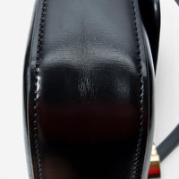 Celine Claude Black Smooth Calfskin Leather Shoulder Bag ABC8336