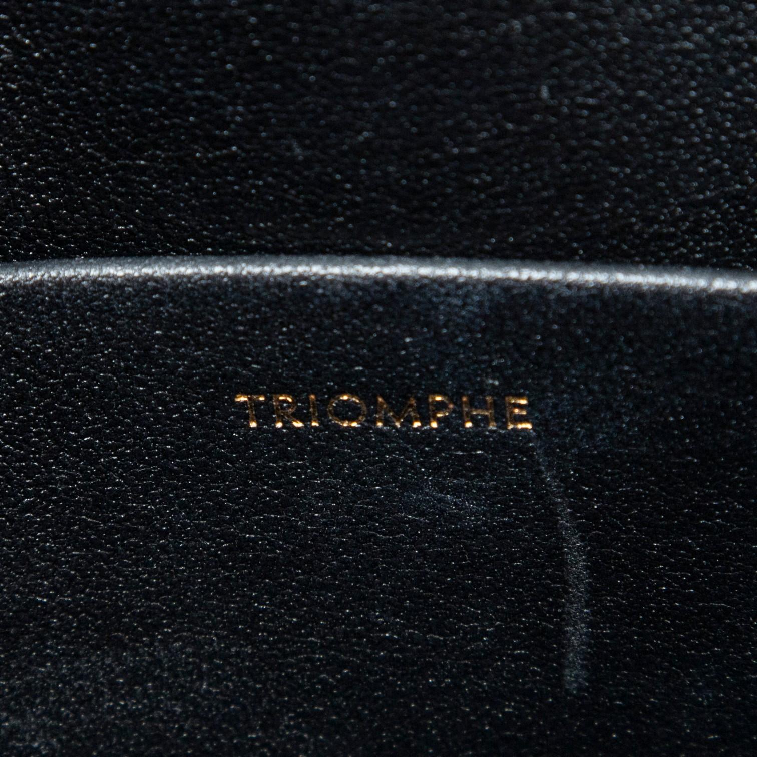 Celine Claude Black Smooth Calfskin Leather Shoulder Bag ABC8336