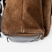 Gucci Bamboo Mini Brown Suede Leather Backpack ABC8572