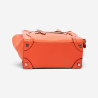 Celine Orange Grained Calfskin Leather Micro Luggage Bag ABC9418