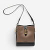 Loewe Velazquez Bucket Brown/Black Calfskin Leather Shoulder Bag ABC9555