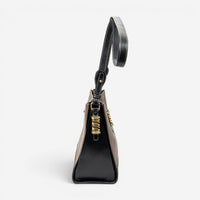 Loewe Velazquez Bucket Brown/Black Calfskin Leather Shoulder Bag ABC9555