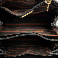 Loewe Velazquez Bucket Brown/Black Calfskin Leather Shoulder Bag ABC9555