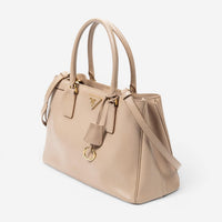 Prada Open Tote Small Light Pink Saffiano Leather Tote Bag ABC9563