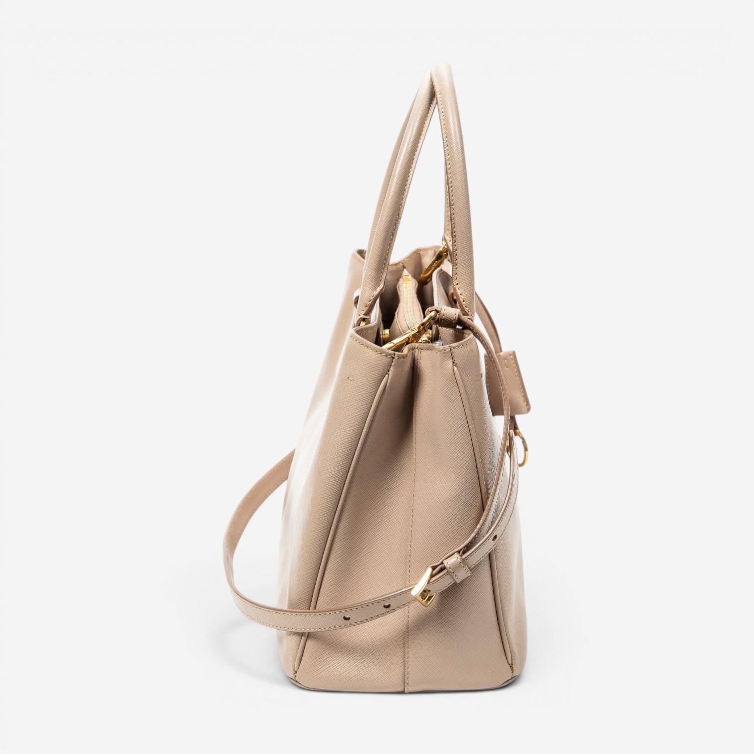 Prada Open Tote Small Light Pink Saffiano Leather Tote Bag ABC9563