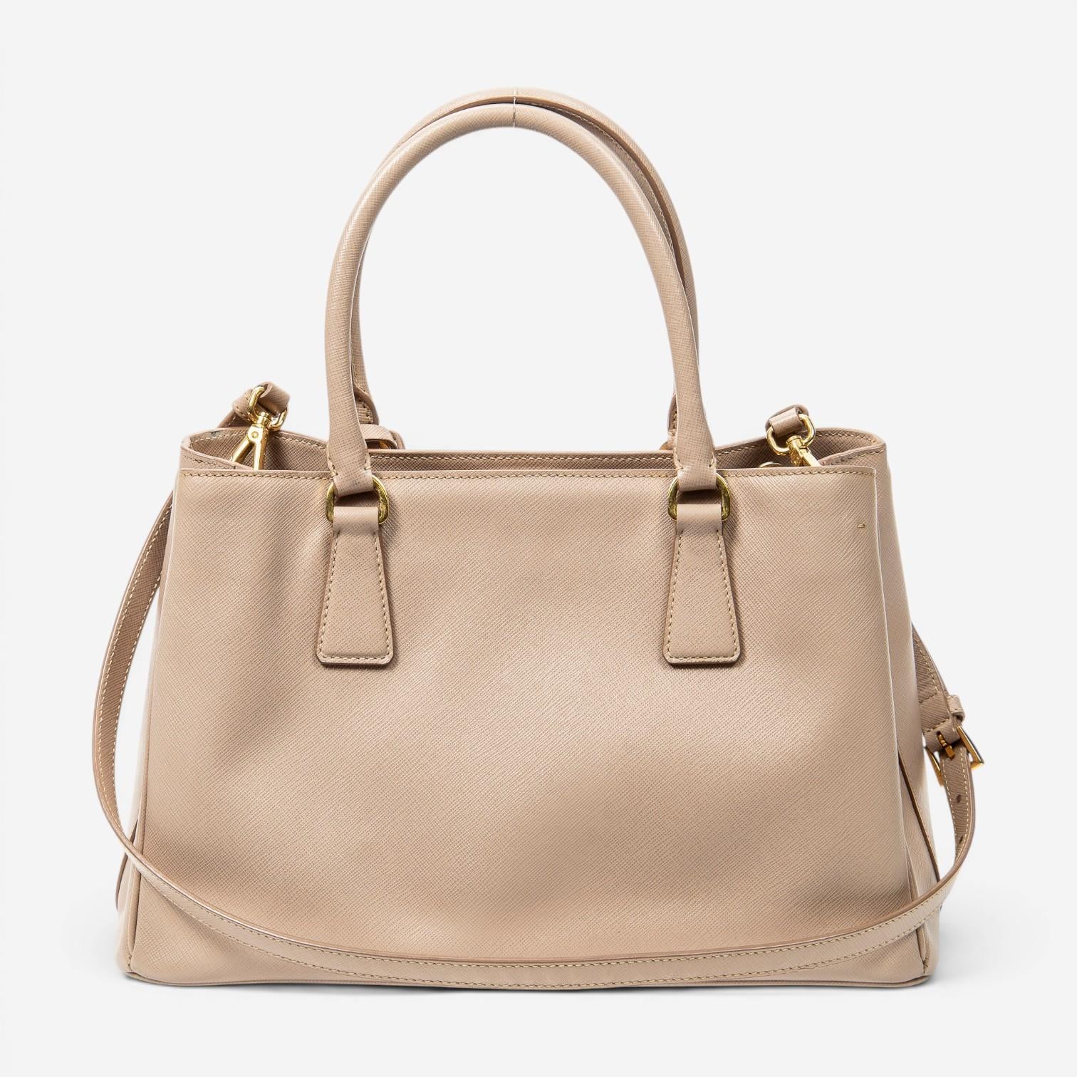 Prada Open Tote Small Light Pink Saffiano Leather Tote Bag ABC9563