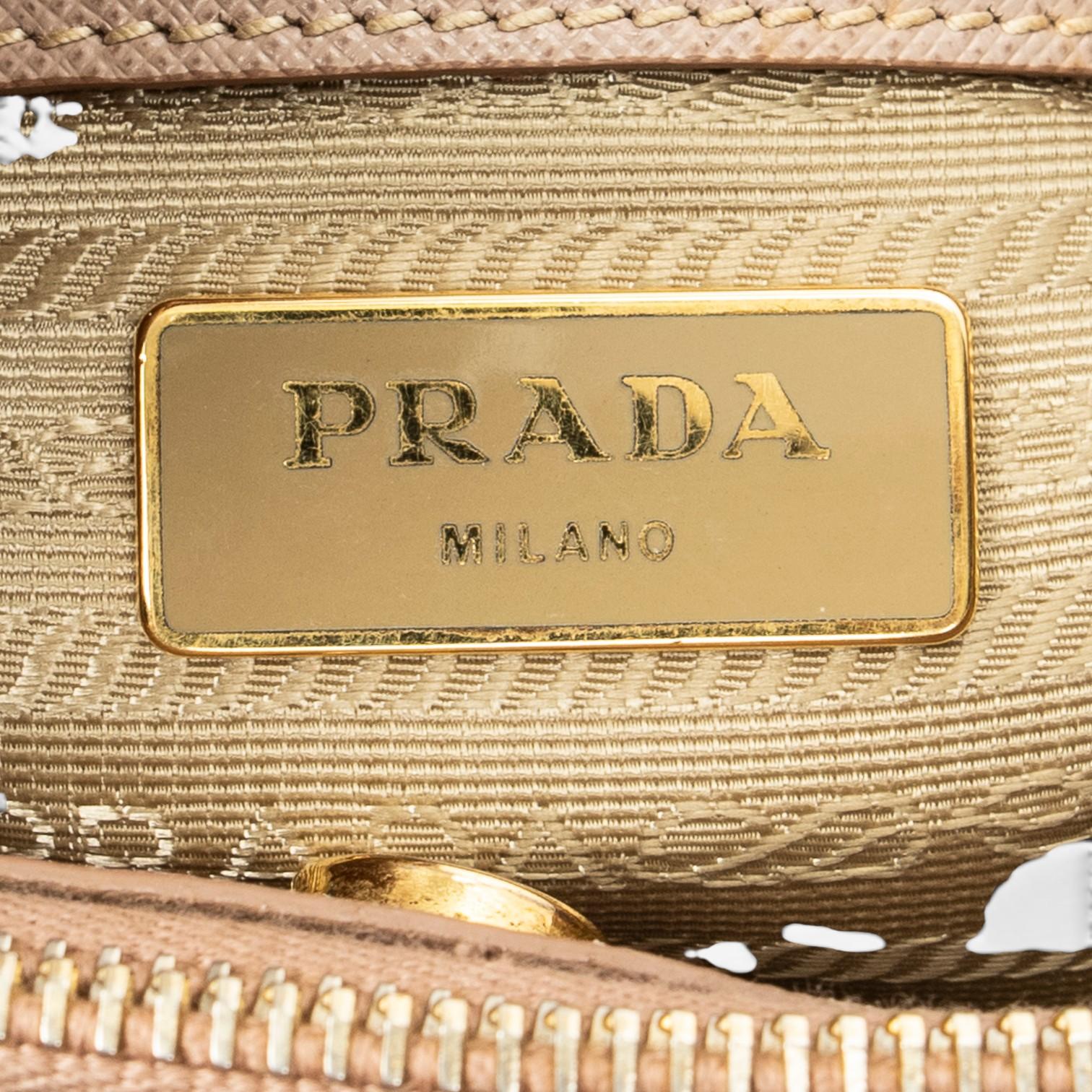 Prada Open Tote Small Light Pink Saffiano Leather Tote Bag ABC9563
