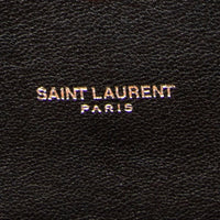 Yves Saint Laurent College Medium Black Chevron Leather Shoulder Bag ABD0089