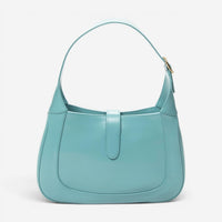 Gucci Jackie 1961 Small Light Blue Calfskin Leather Shoulder Bag ABD0110