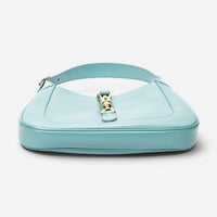 Gucci Jackie 1961 Small Light Blue Calfskin Leather Shoulder Bag ABD0110