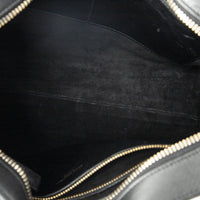 Yves Saint Laurent Black Calf Leather Monogram Cabas ABD0749