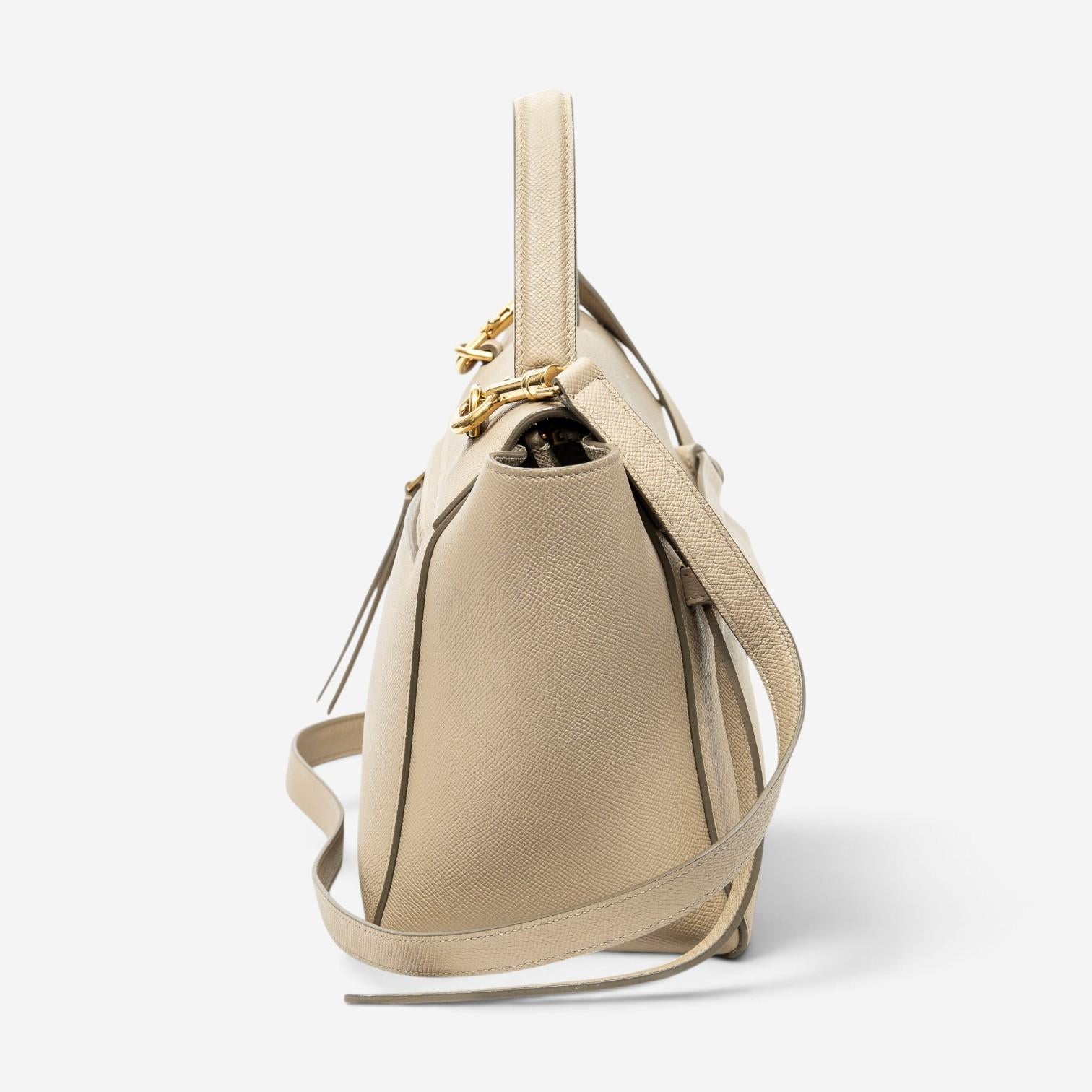 Celine Beige Calf Leather Micro Luggage Tote Bag ABD2249