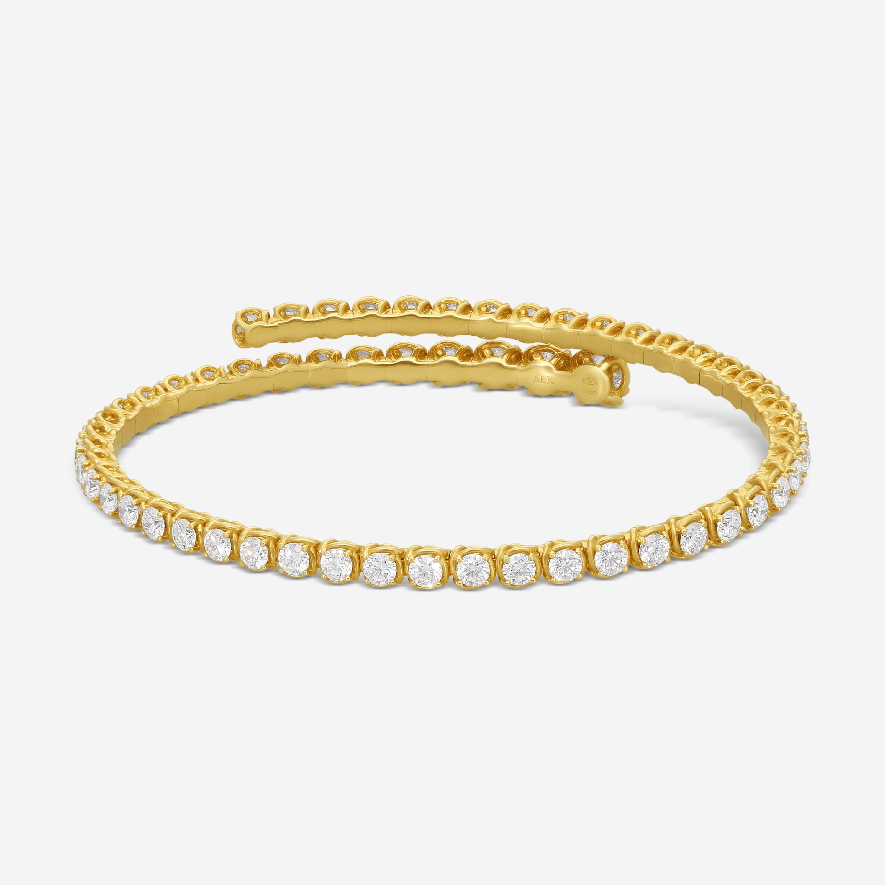 Ina Mar 18K Yellow Gold 4.20 ctw. Round Diamond Wrap Bracelet ABR23478EP-YQJ070