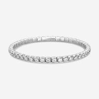 Ina Mar 18K White Gold 4.23 ctw. Round Diamond Stretch Tennis Bracelet ABR40336ED-WQJ075
