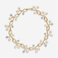 Assael Angela Cummings 18K Yellow Gold, Akoya Cultured Pearl and Diamond 8.41ct. tw. Choker Necklace ACN0063 - THE SOLIST