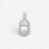 Assael Angela Cummings Platinum & 18K Yellow Gold Pearl & Diamond Pendant A