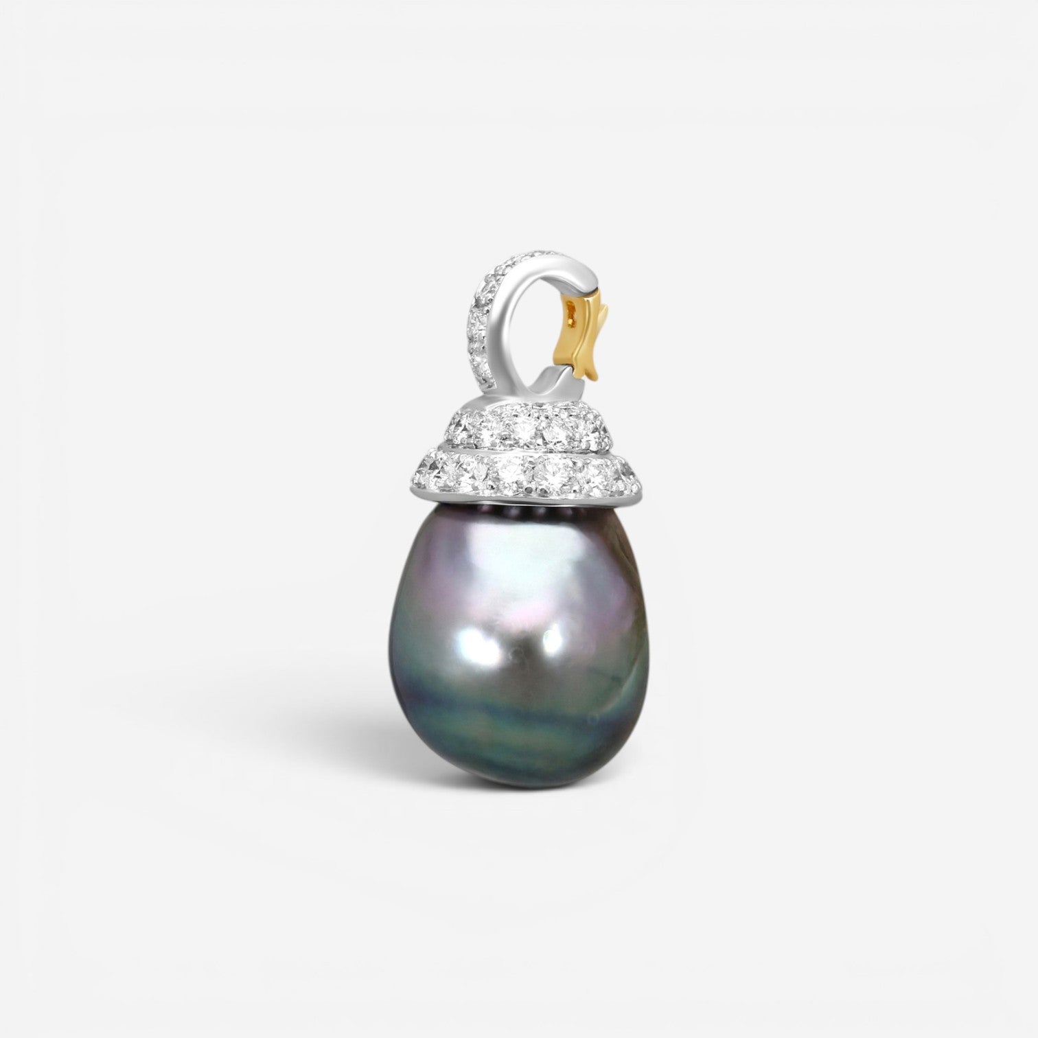 Assael Angela Cummings Platinum & 18K Yellow Gold Pearl & Diamond Pendant ACP000