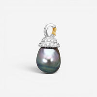 Assael Angela Cummings Platinum & 18K Yellow Gold Pearl & Diamond Pendant ACP000