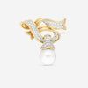 Assael 18K Yellow Gold Angela Cummings Single South Sea Cultured Pearl Ribbon Brooch ACP0031 - THE SOLIST