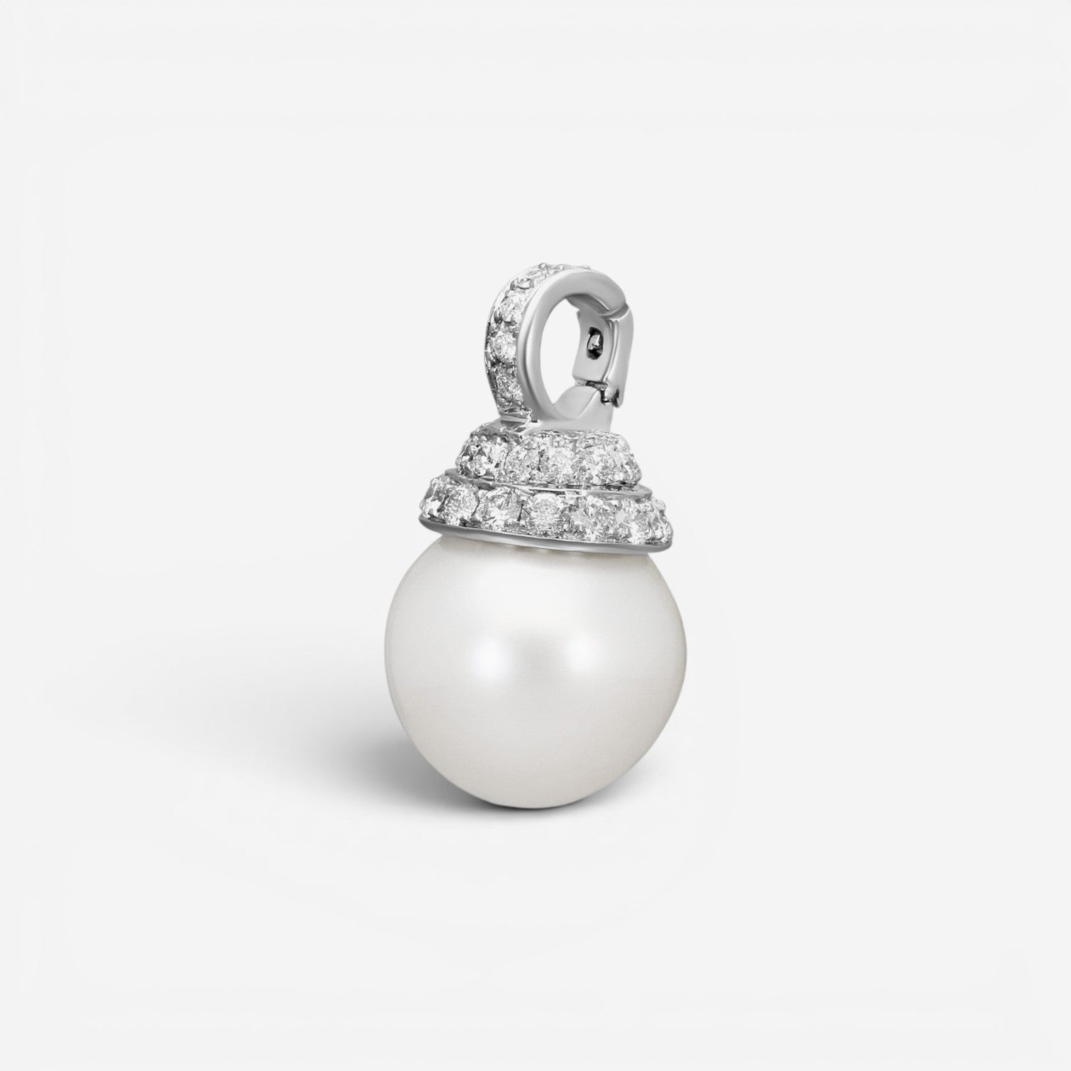 Assael Angela Cummings Platinum & 18K White Gold Pearl & Diamond Pendant ACP004