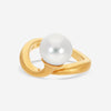 Assael Angela Cummings 18K Yellow Gold Single South Sea Cultured Button Pearl Ring Sz. 6.5 ACR0039 - THE SOLIST