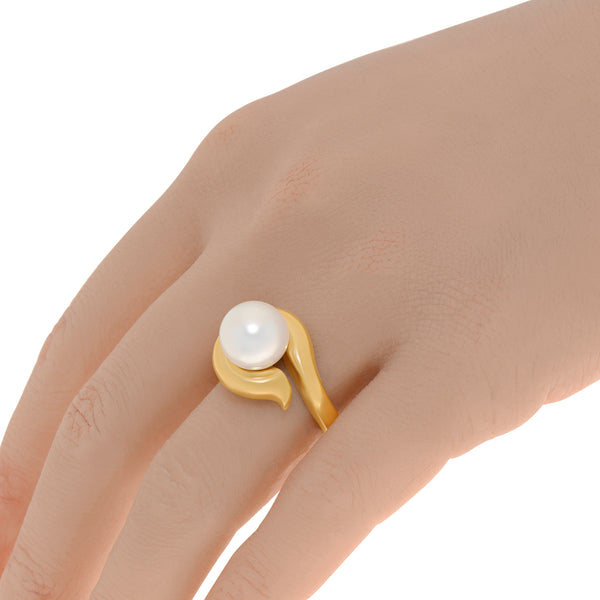 Assael Angela Cummings 18K Yellow Gold, Single South Sea Pearl Statement Ring Sz. 6 ACR0042 - THE SOLIST