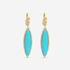 Suzanne Kalan 18K Yellow Gold Turquoise Drop Earrings AE157-YGTRQ