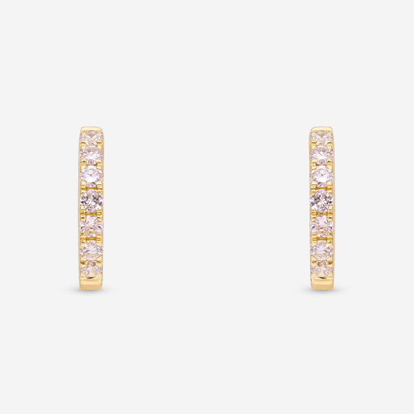 Ina Mar 18K Yellow Gold Diamond 0.30ct.twd. Huggie Earrings AER-16273-Y